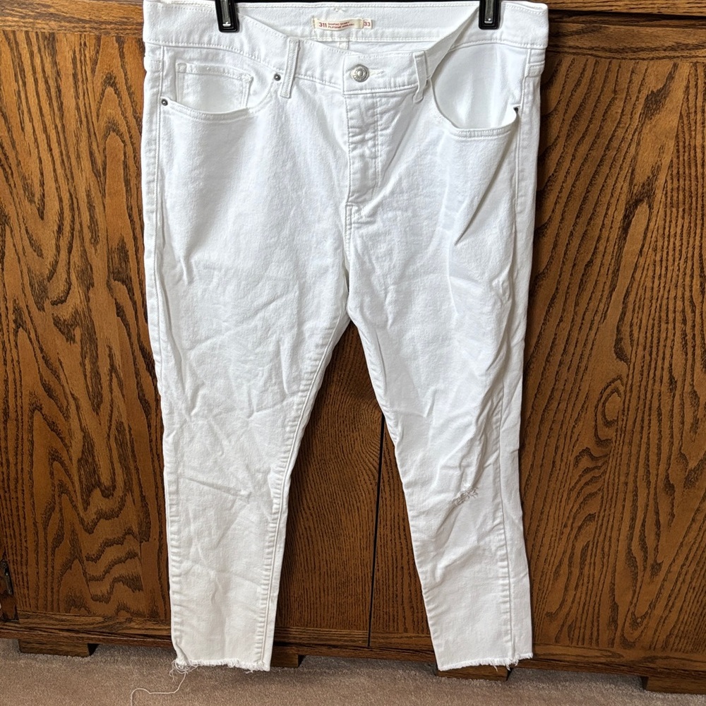 Levis 311 White Denim Jeans